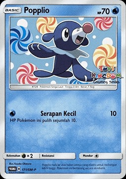 Popplio (SM-P/ID 171)
Sun & Moon Indonesian Promos