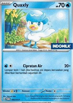 Quaxly (SV-P/ID 194)
Scarlet & Violet Indonesian Promos