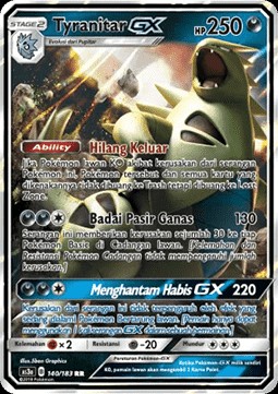 Tyranitar GX (AS3 a140)
Hidden Shadow