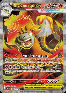 Mega Camerupt ex (MA1 152)
Mega Evolution ID/TH