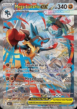 Mega Lucario ex (MA1 175)
Mega Evolution ID/TH